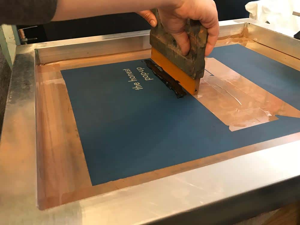 Process of screen printing